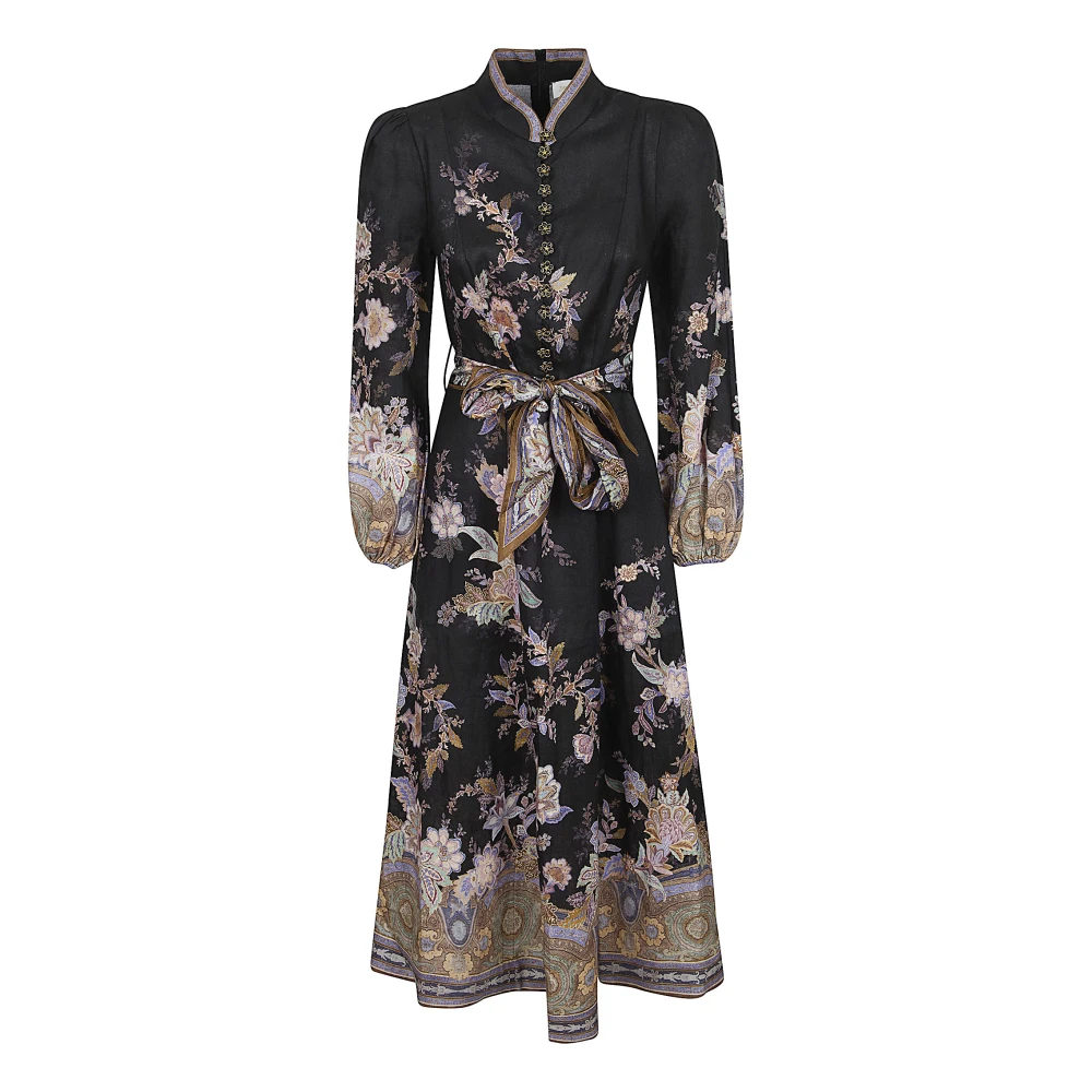 Zimmermann Women's Luna Button Midi Dress
