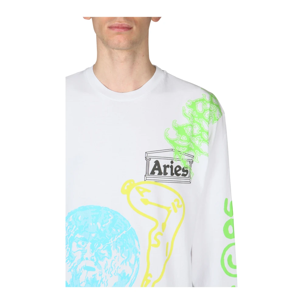 Aries Franse Monster T-shirt Multicolor Heren