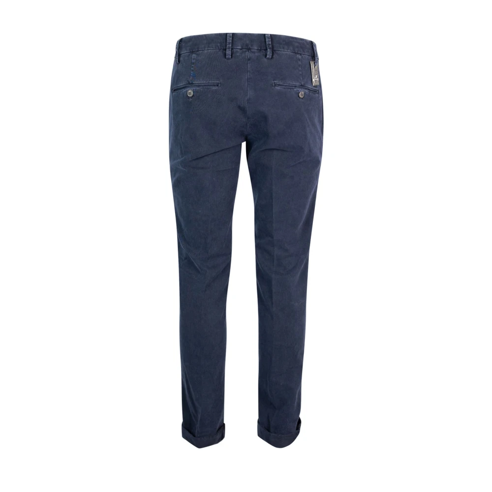 Mason's Blauwe Chino Broek Slim Fit Blue Heren