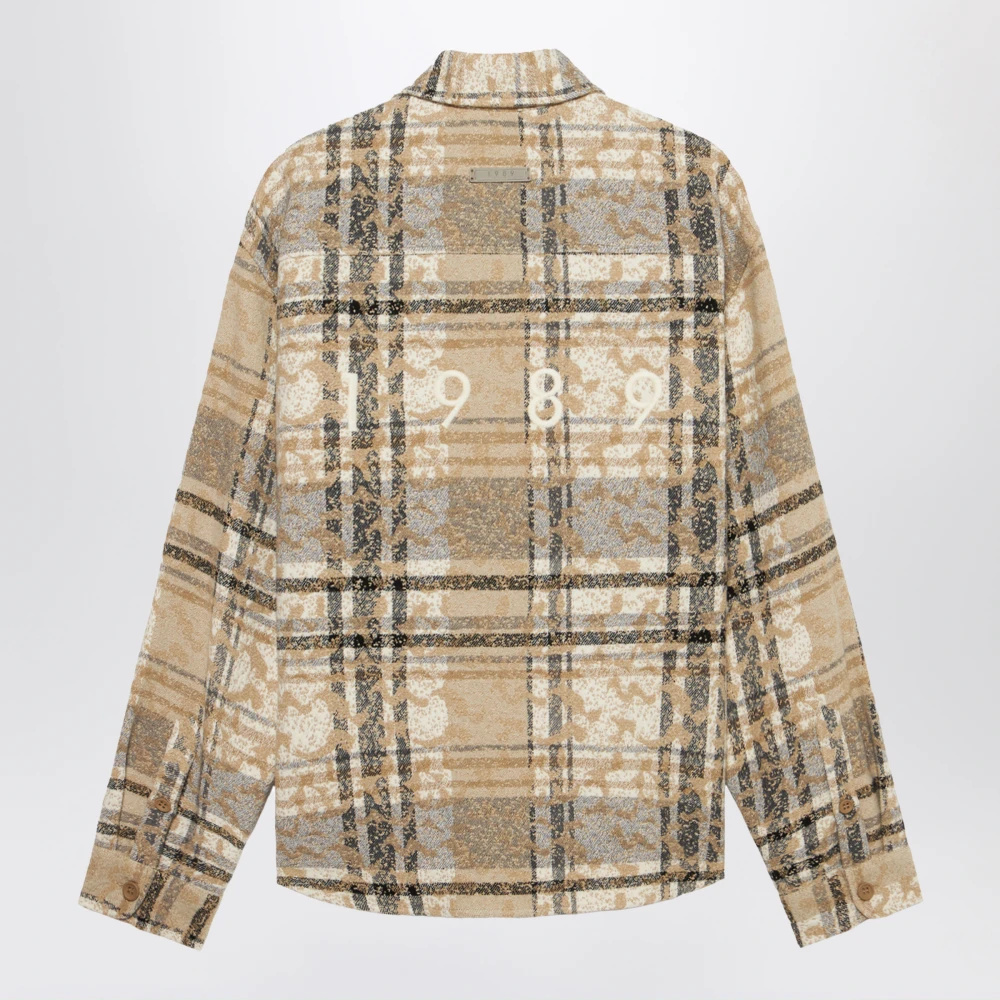 1989 Studio Casual overhemd Beige Heren