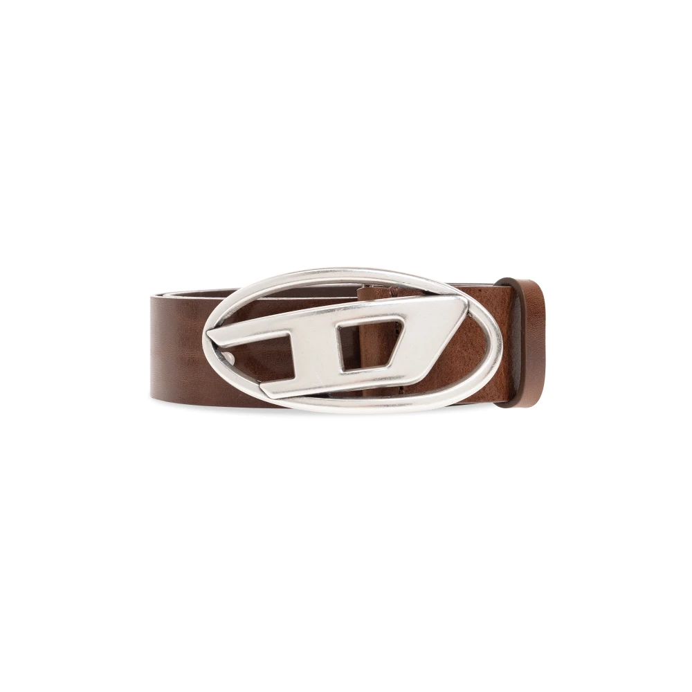 Diesel Oval D Logo riem Brown Heren