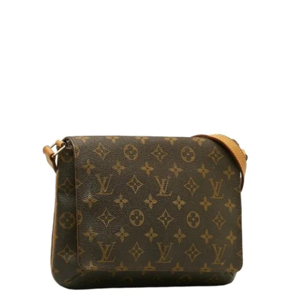Louis Vuitton Vintage Pre-owned Plastic shoulder-bags Brown Dames