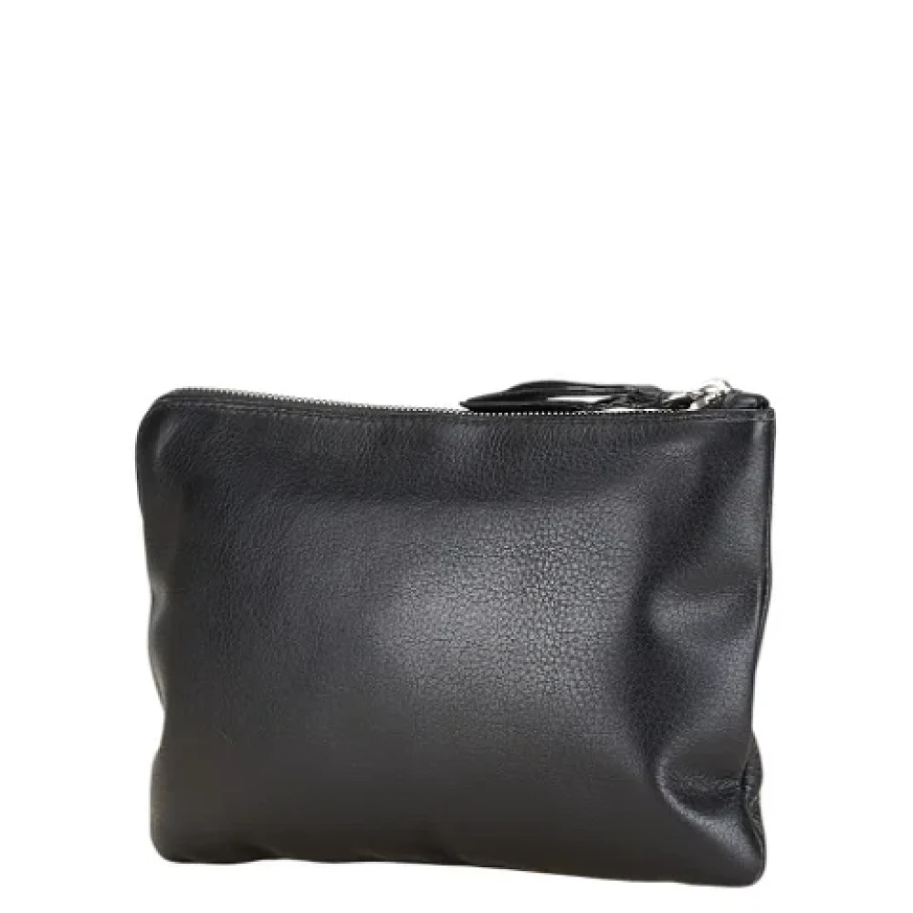 Balenciaga Vintage Pre-owned Leather clutches Black Dames
