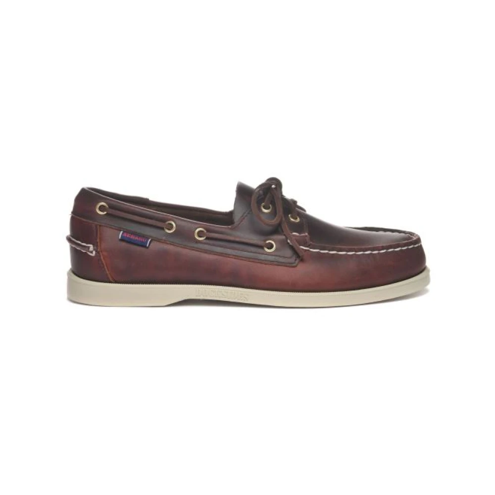 Sebago Men's Brown Shoes, Male,, Burgundy Loafer Shoes Size 7 Uk