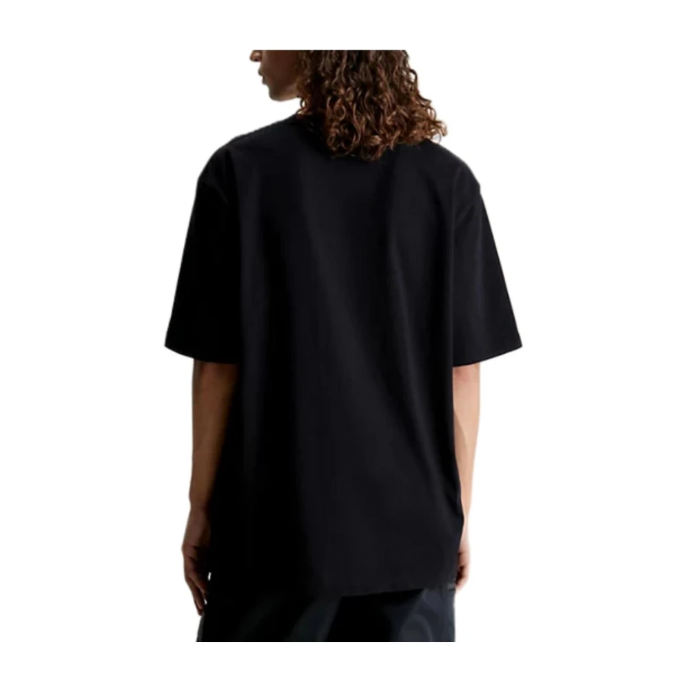 Calvin Klein Minimalistische Verticale T-shirt Black Heren