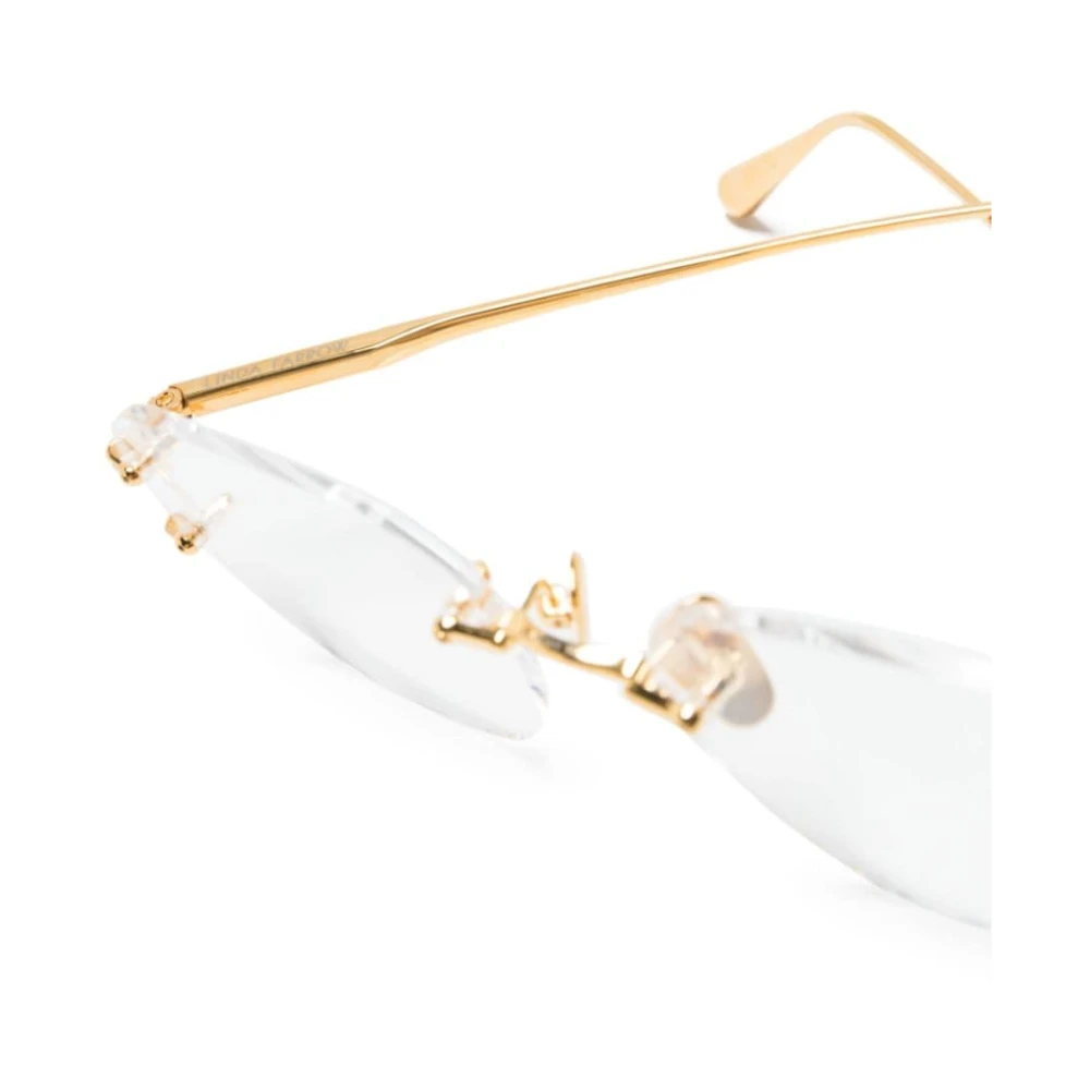 Linda Farrow Gouden Optisch Frame Must-Have Stijl Yellow Unisex