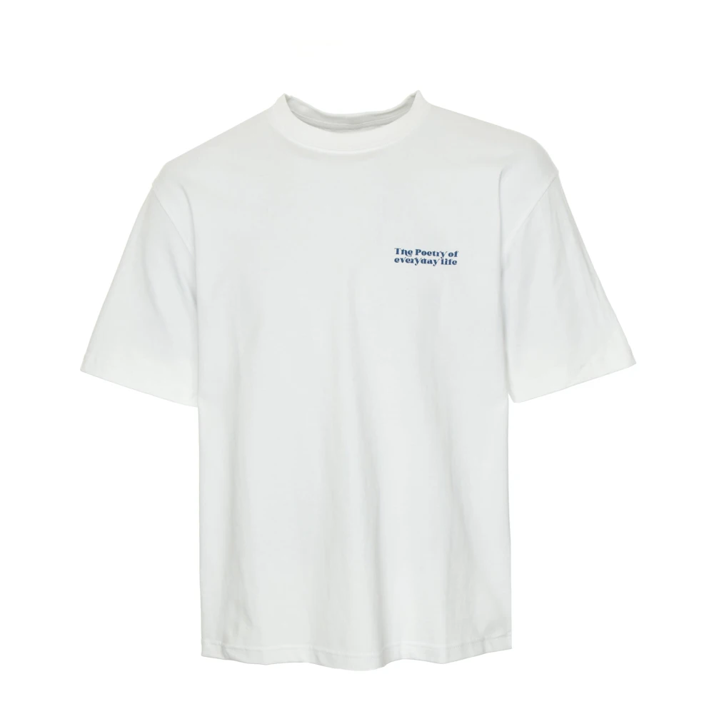 Samsøe Sapoetry T-shirt met unieke prints White Heren