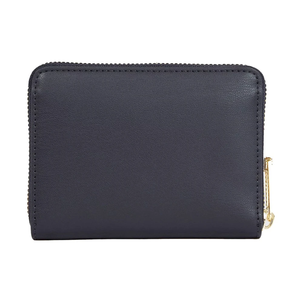 Tommy Hilfiger Blauwe PU Leren Portemonnee met Metalen Logo Blue Dames
