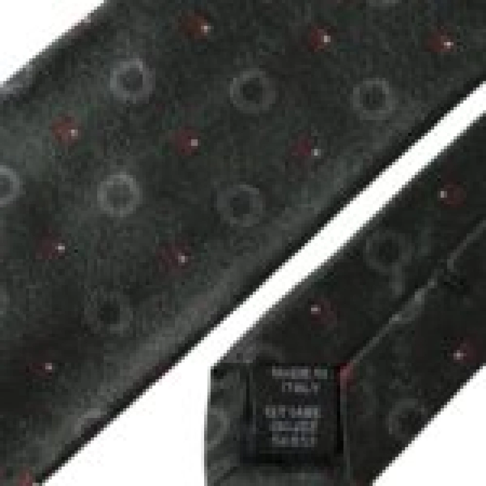 Dolce & Gabbana Donkergrijze Zijden Fantasy Verstelbare Heren Stropdas Gray Heren