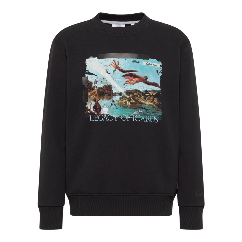 Carlo Colucci Men's Black Ikarus Story Sweatshirt