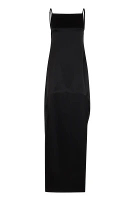 Backless Satin Long Dress