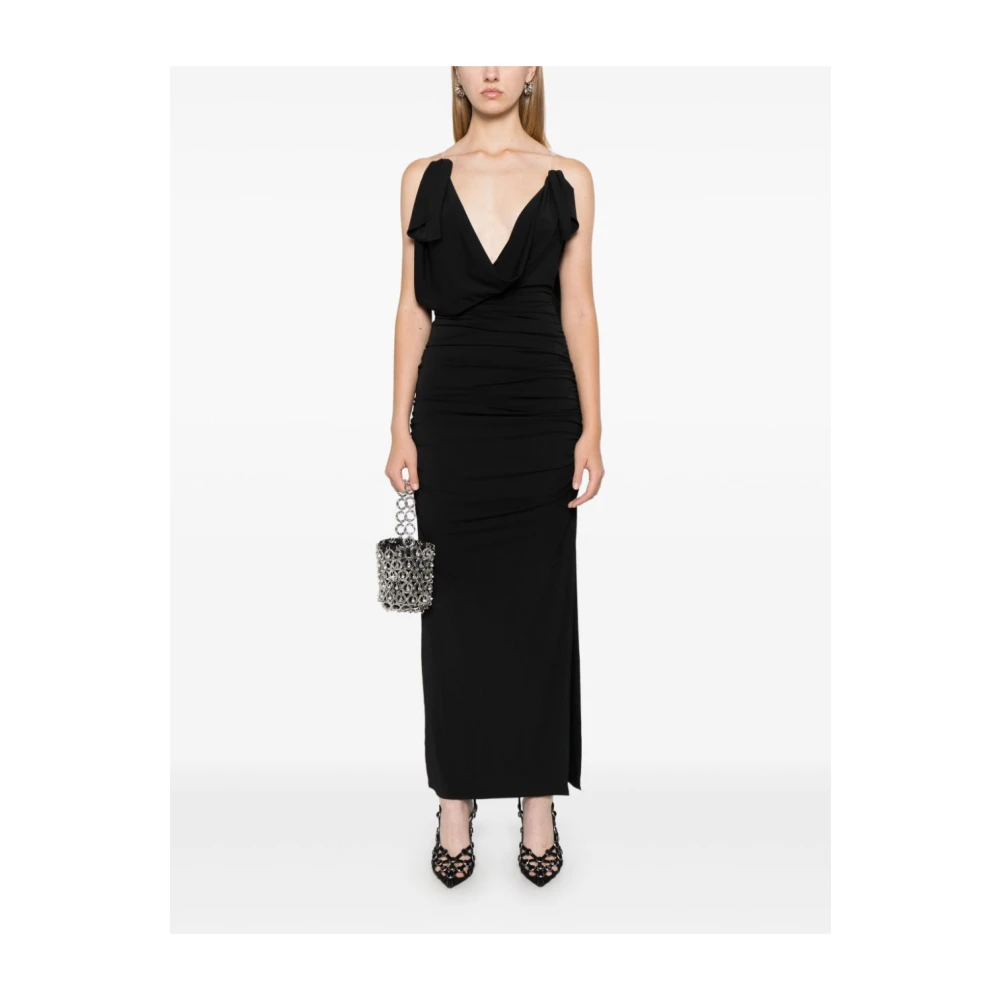 The Attico Zwarte Jurk Aw24 Black Dames