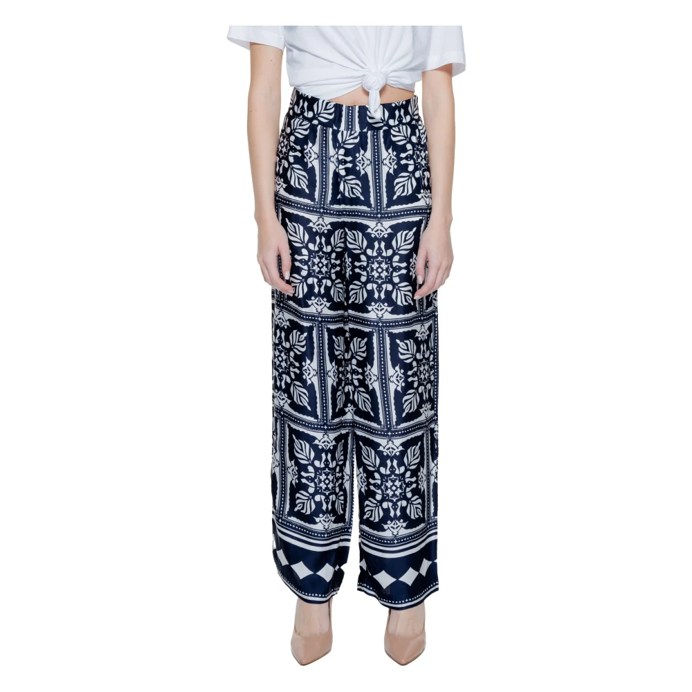 Street One Wijde Palazzo Broek Multicolor Dames
