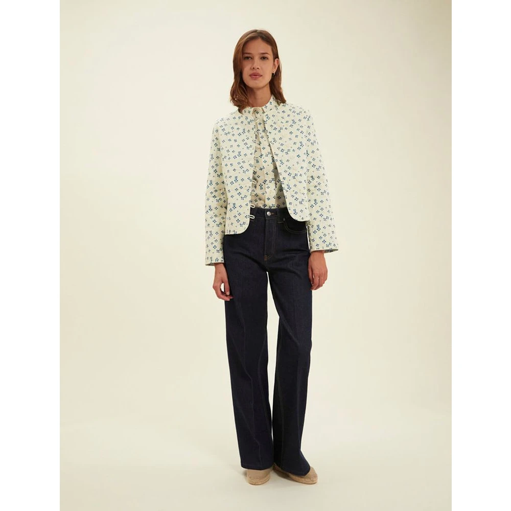 Ines De La Fressange Paris Lucky Blue Omkeerbaar Linnen Vest Multicolor Dames