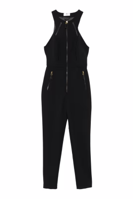 robe-noire-avec-col-halter-et-fermeture-eclair-doree