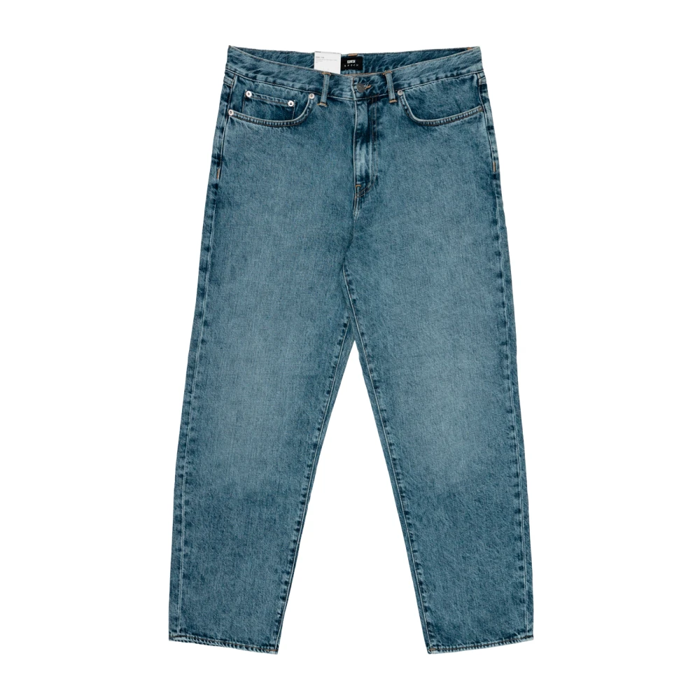 Edwin Blauwe Katoenen Cosmos Broek Blue Heren