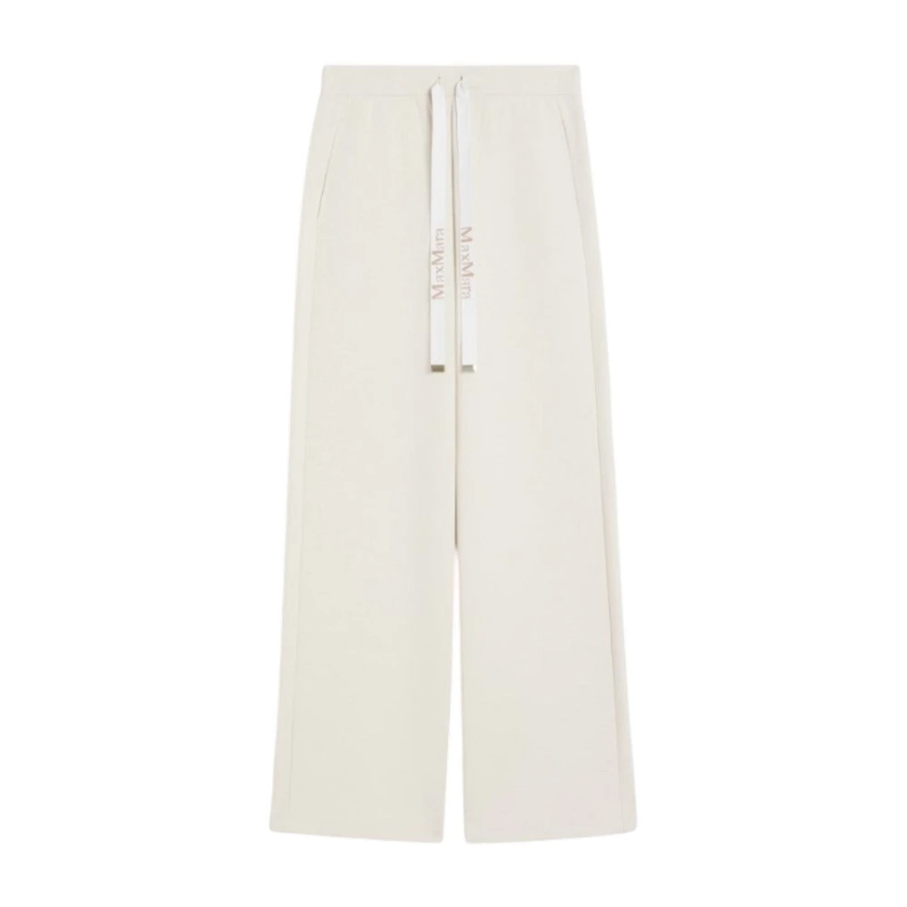 Max Mara Wide Trousers Trousers Mujer Blanco S