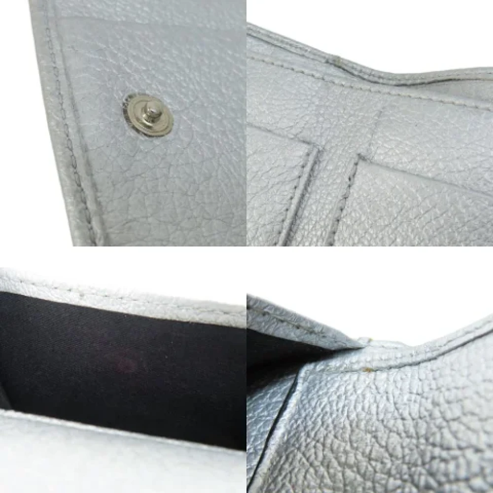 Jimmy Choo Pre-owned Leather wallets Gray Dames