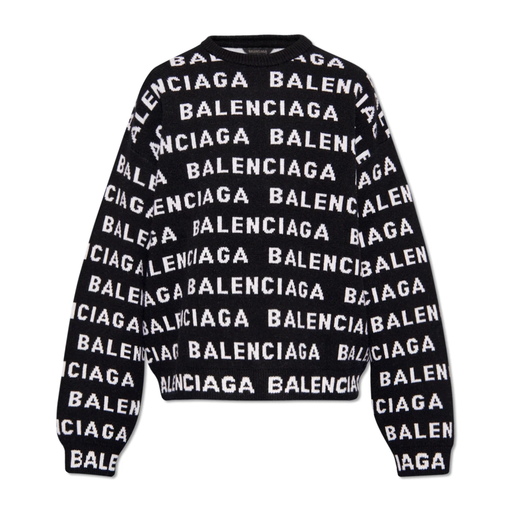 Balenciaga Crewneck Sweater Black Heren