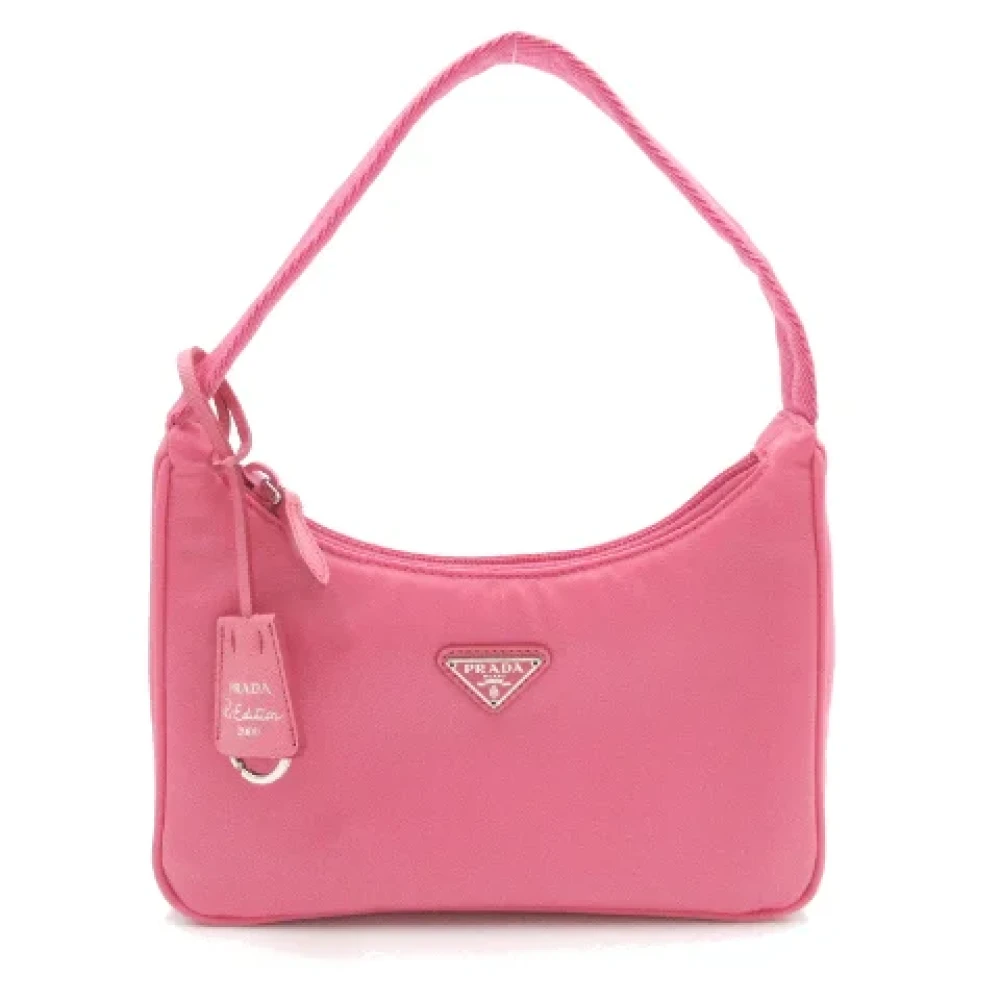 Prada Vintage Pre-owned Nylon prada-bags Pink Dames