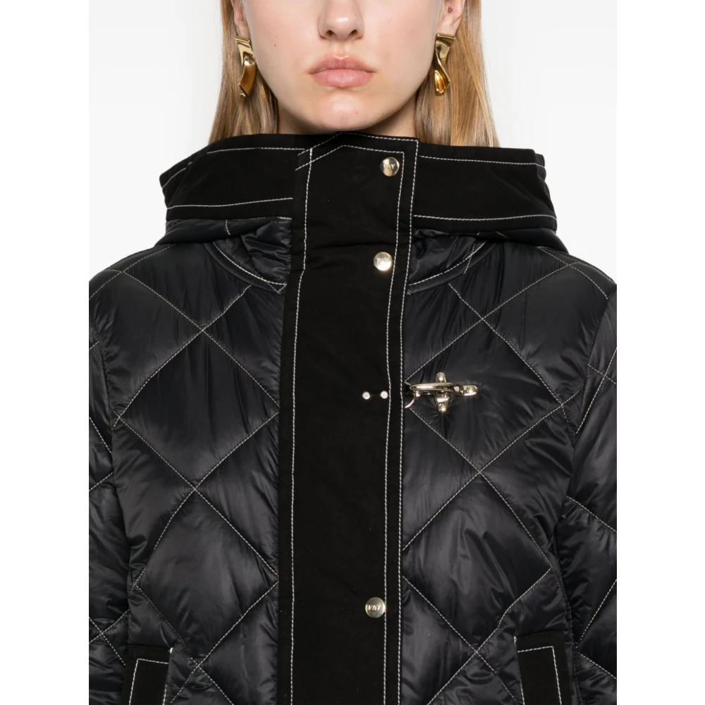 Fay Stijlvolle Parka Jas Black Dames