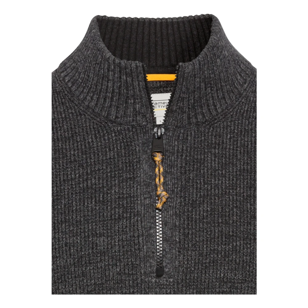 camel active Katoenmix Gebreide Trui Gray Heren