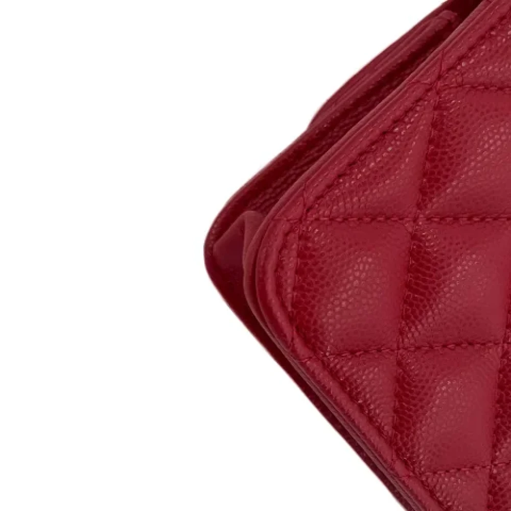 Chanel Vintage Pre-owned Leather chanel-bags Red Dames