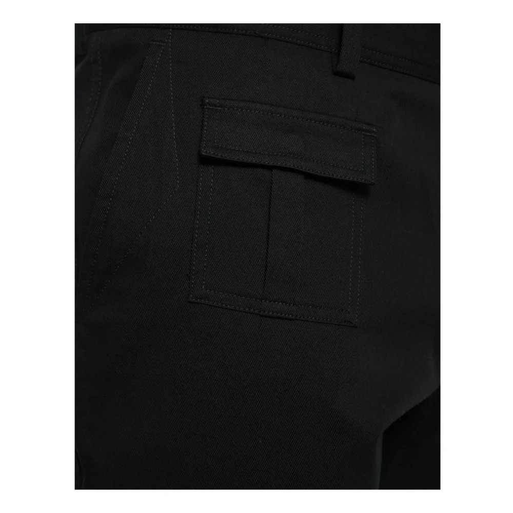 Dolce & Gabbana Zwart Grijs Katoenen Jogger Broek Black Heren