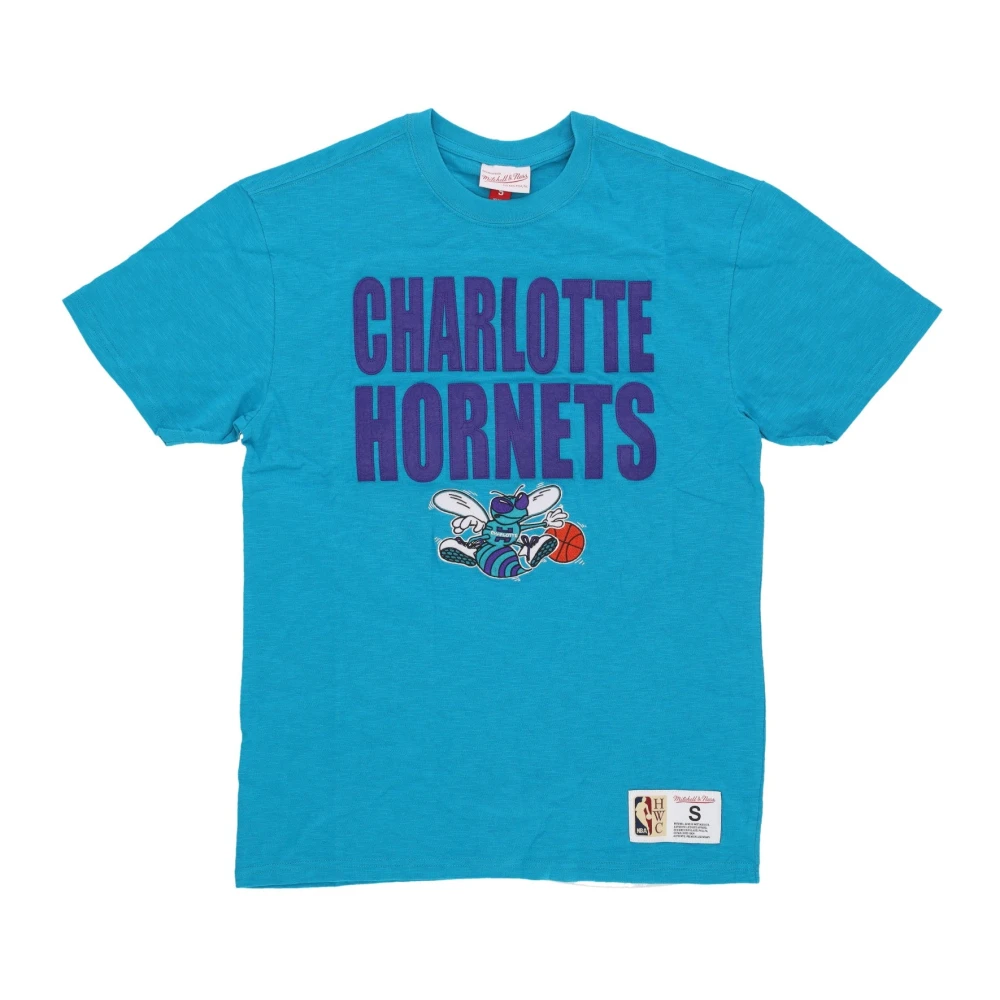 Mitchell & Ness NBA Legendarische Tee Charlotte Hornets Viering Blue Heren