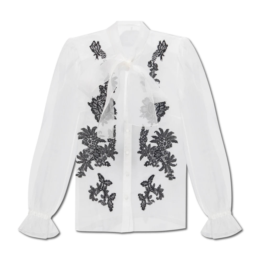 Dolce & Gabbana Transparante shirt White Dames