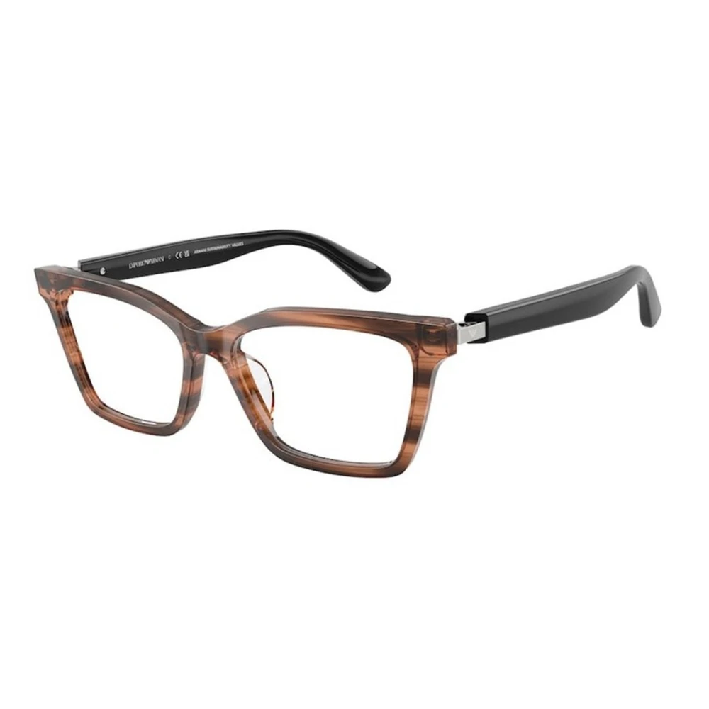 Emporio Armani Women's Brown Glasses, 54 Mm, Optical Frame