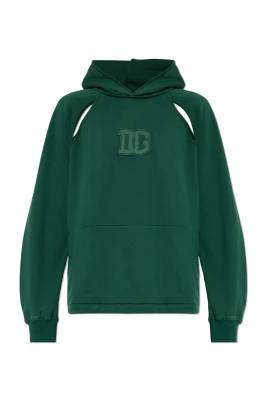 Sweatshirt med dekorativa slitsar