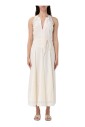 robe-midi-elegante-jaune-creme