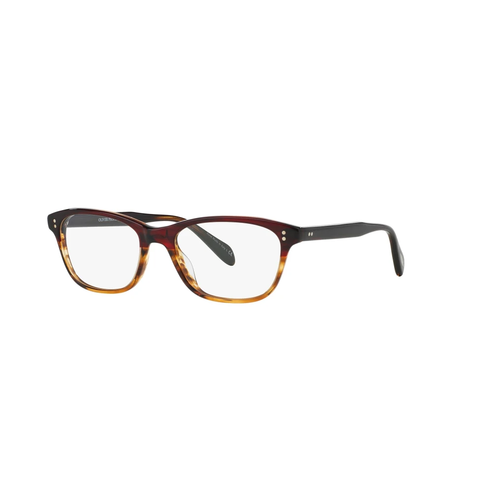Oliver Peoples Ashton Brilmonturen in Donker Havana Brown Unisex