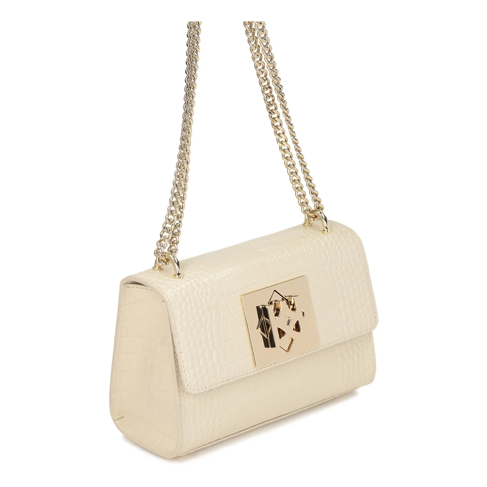 Kazar Geëtste leren tas Beige Dames