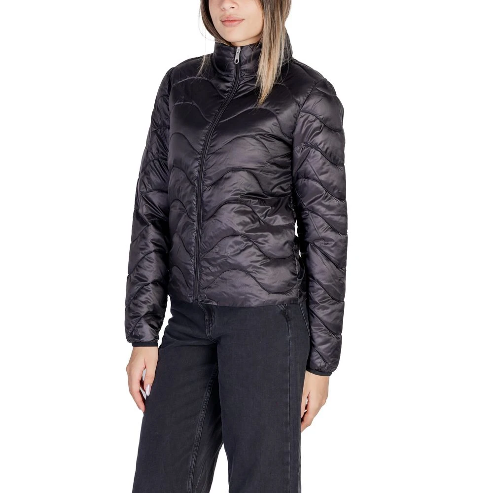 Only Zwarte Polyester Jas & Mantel Collectie Black Dames