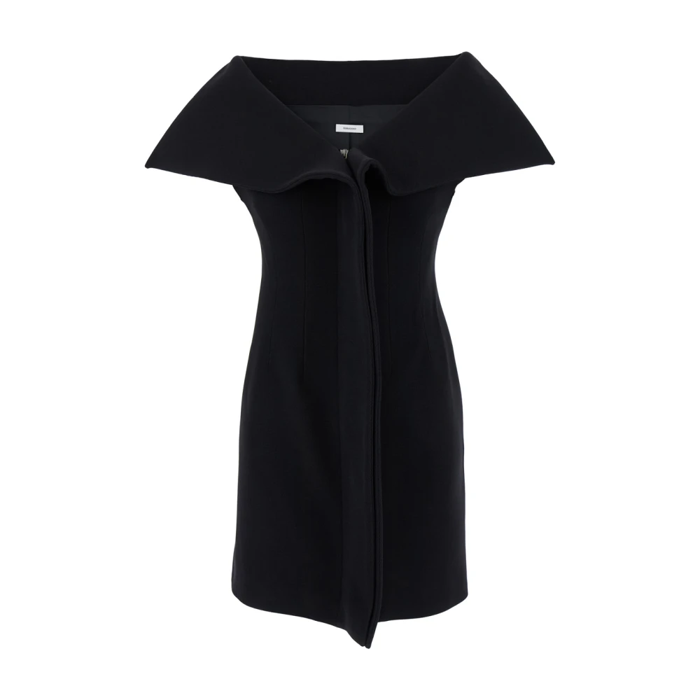 Salvatore Ferragamo Zwarte Abito Jurken Black Dames