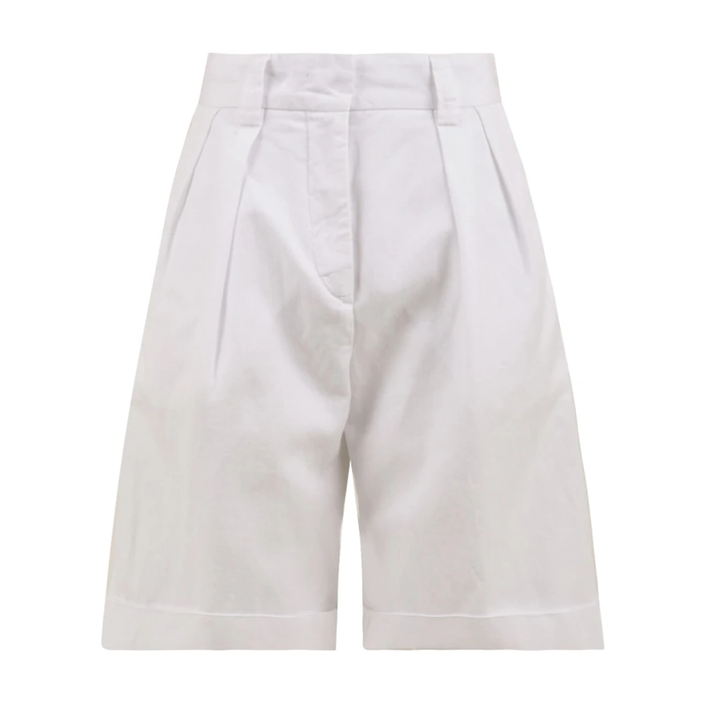 Aspesi Women's White Bermuda Shorts - Casual Shorts - M - Shorts