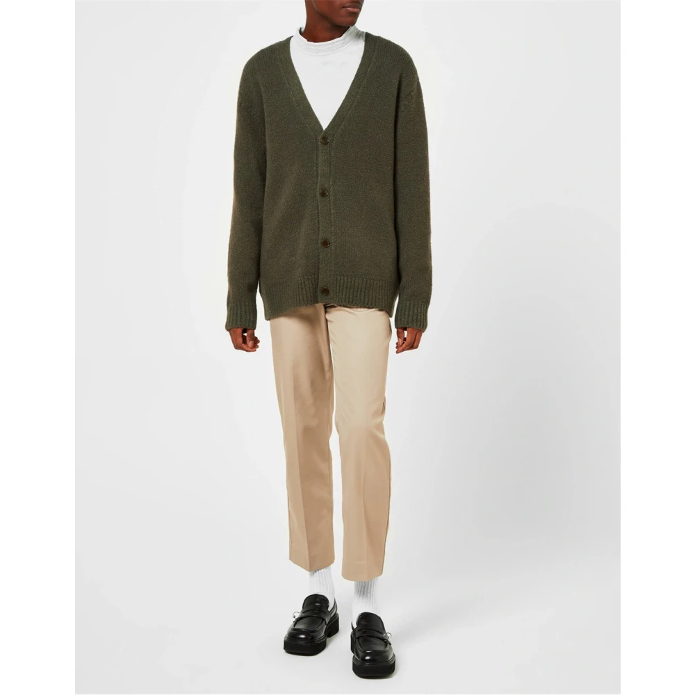 Acne Studios Groene Gebreide Vest Green Heren