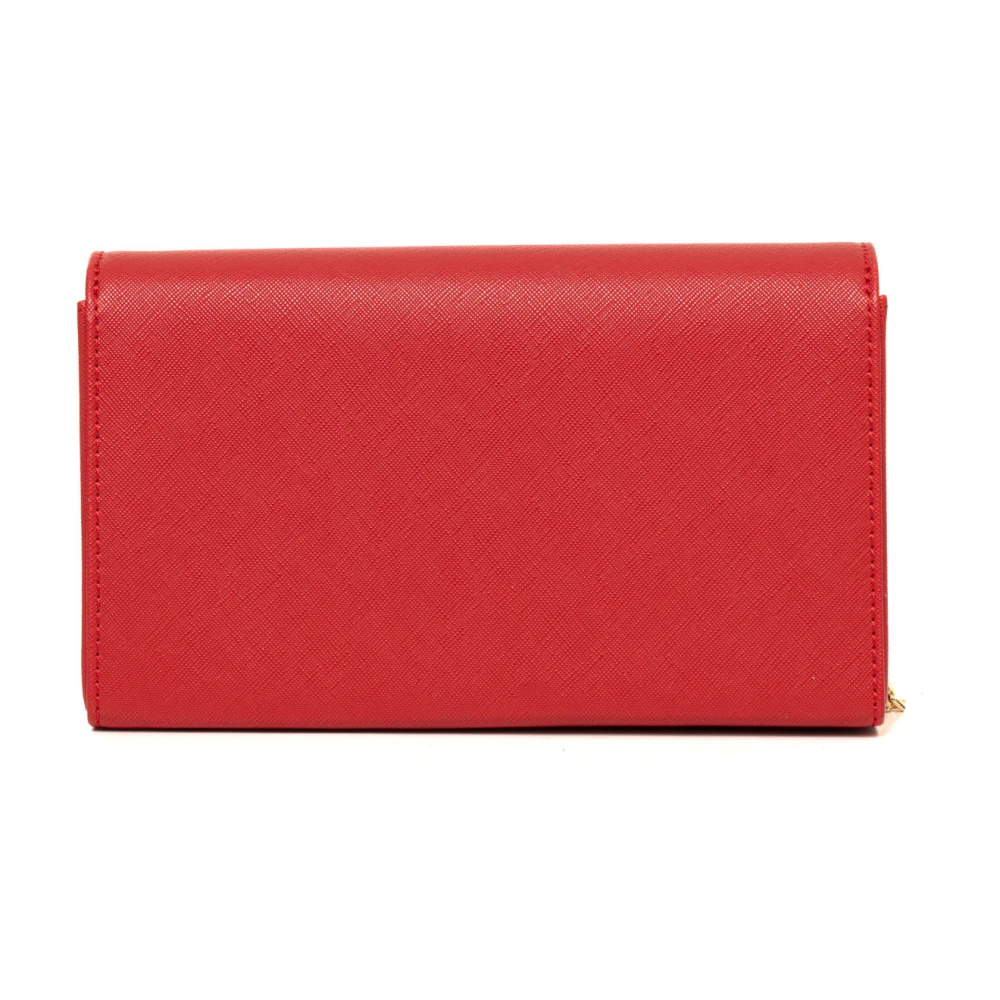 Love Moschino Schoudertas met Metalen Ketting en Logo Red Dames