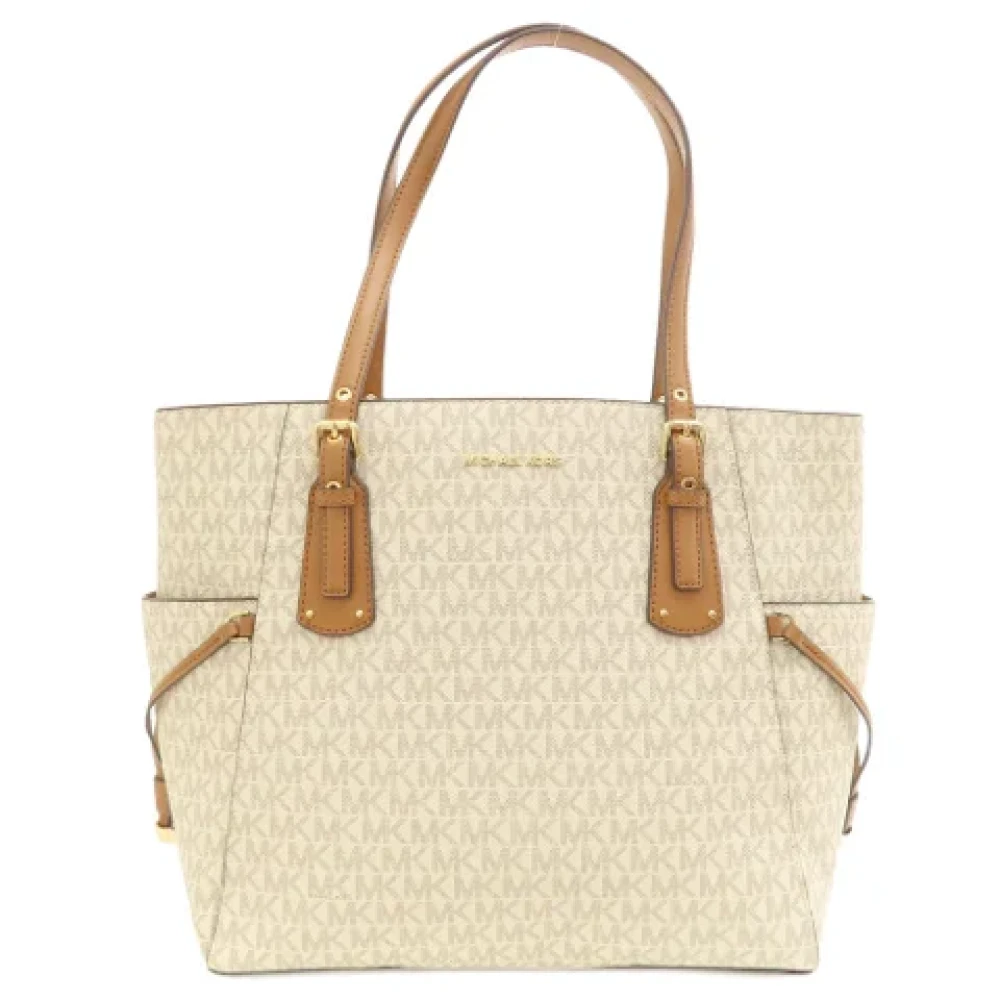 Michael Kors Pre-owned Fabric totes Beige Dames
