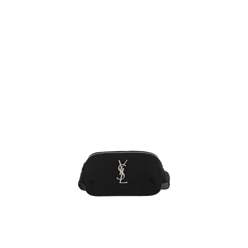 Saint Laurent Zwarte tassen met verstelbare sluiting Black Heren