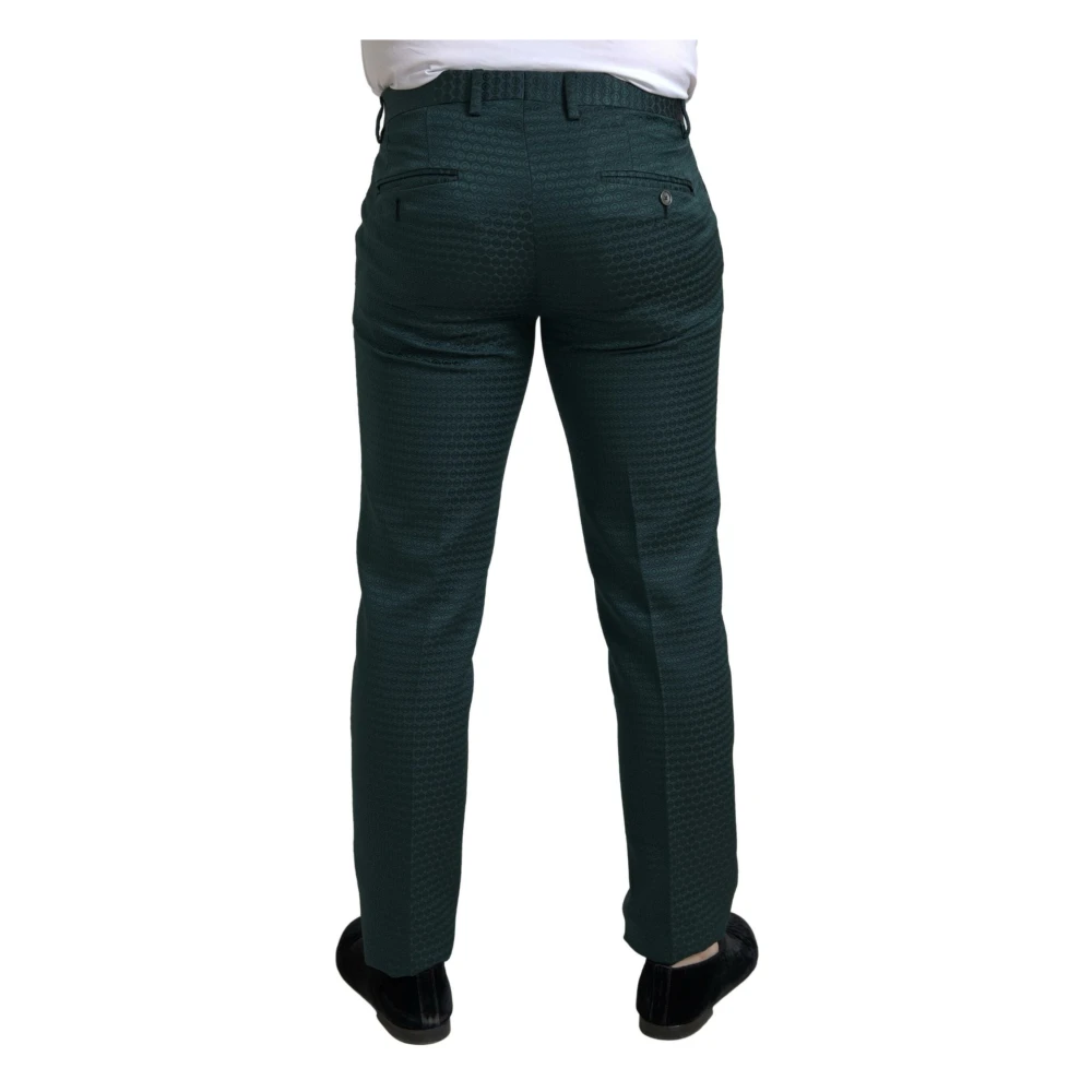 Dolce & Gabbana Single Breasted Suits Green Heren