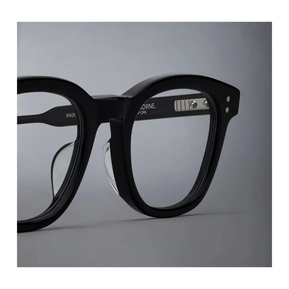 Thom Browne Zwarte Optische Frames International Fit Black Heren