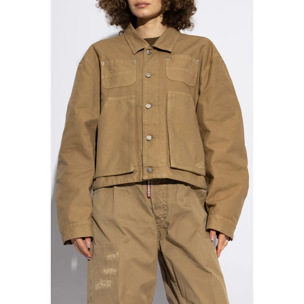 Dsquared2 Jas met zakken Beige Dames