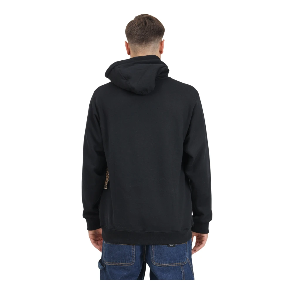 Vans Zwarte hoodie losse pasvorm herfst winter Black Heren