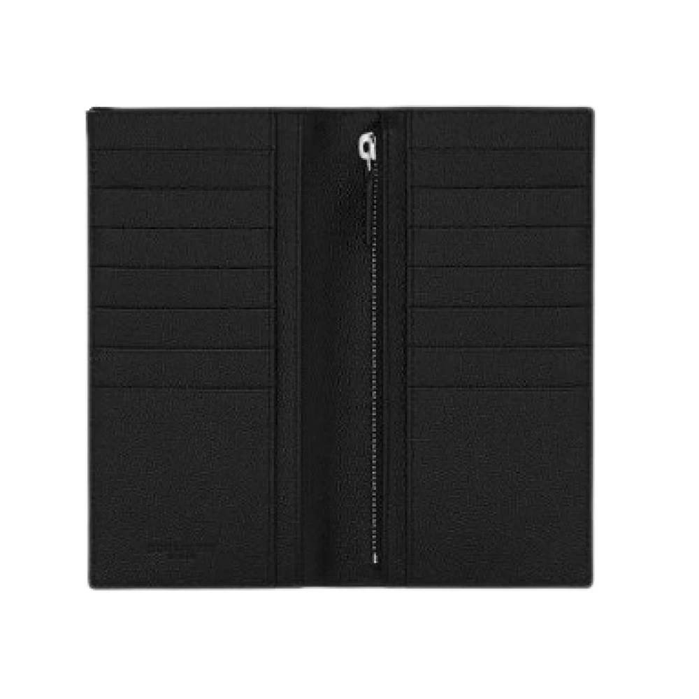 Saint Laurent Zwarte Portemonnees voor Mannen Black Heren