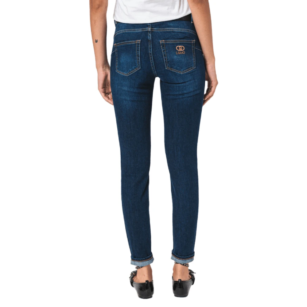 Liu Jo Donkerblauwe Skinny Jeans Divine Blue Dames