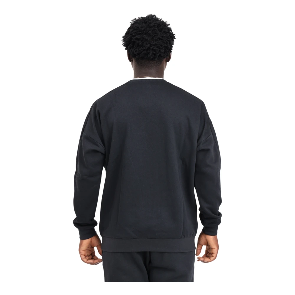 Adidas Zwarte Sweater Retro Stijl Black Heren