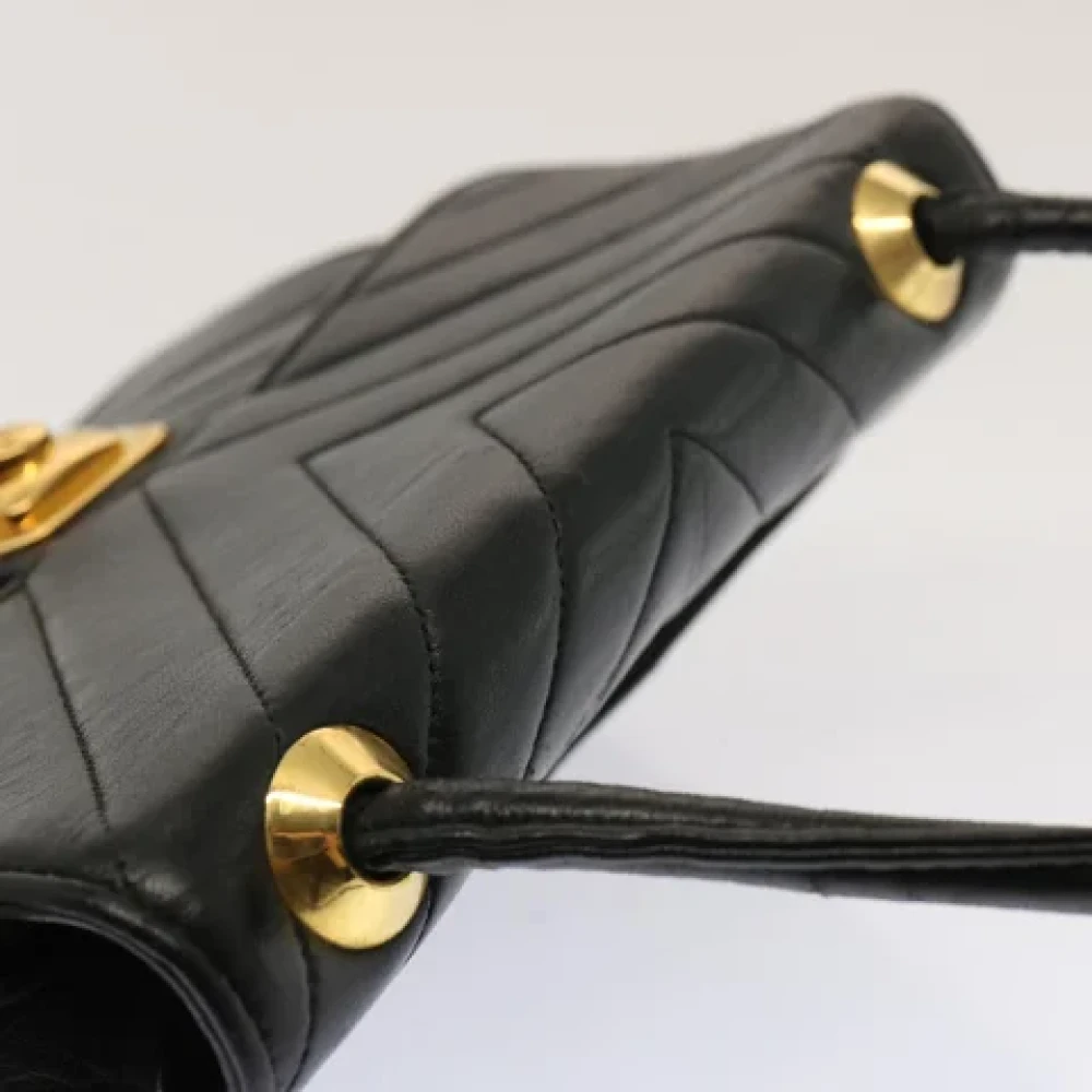 Chanel Vintage Pre-owned Leather chanel-bags Black Dames